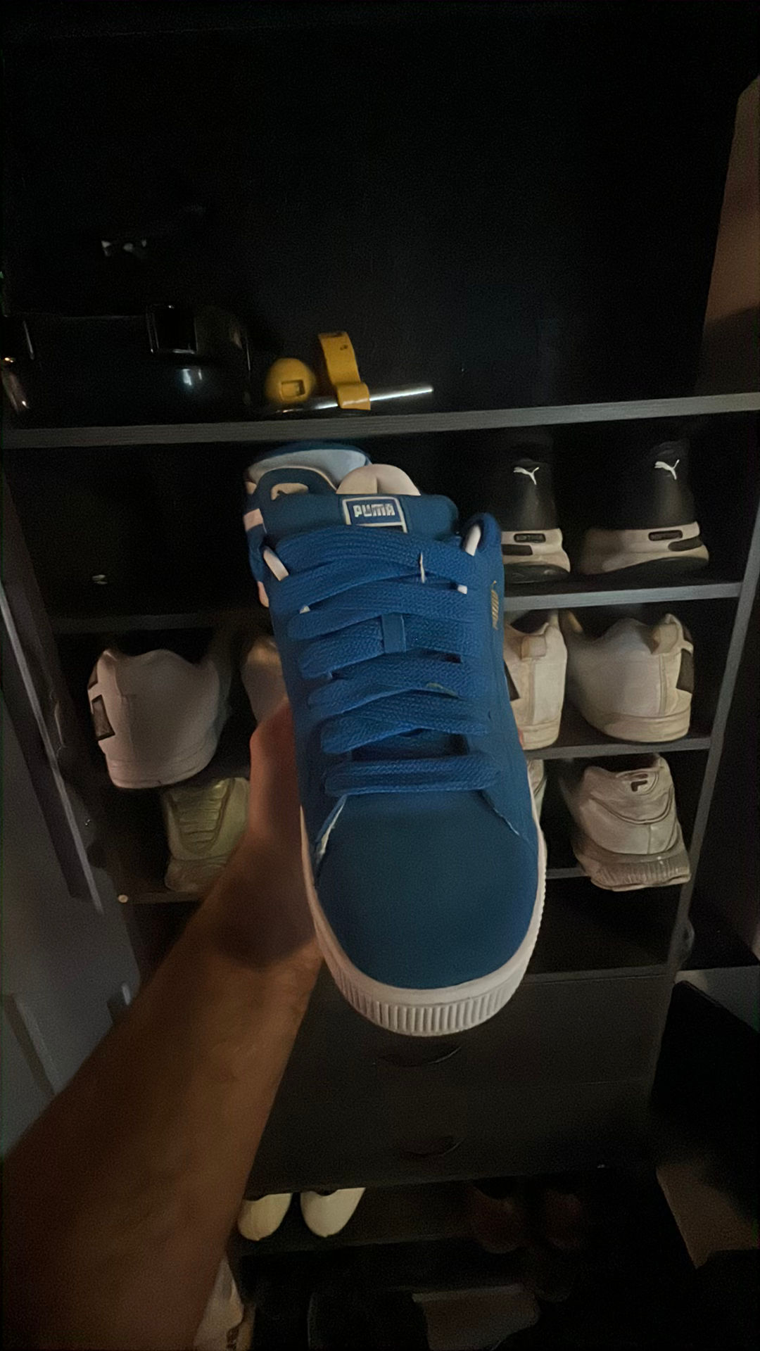 Puma blue Suede shoes sz 13