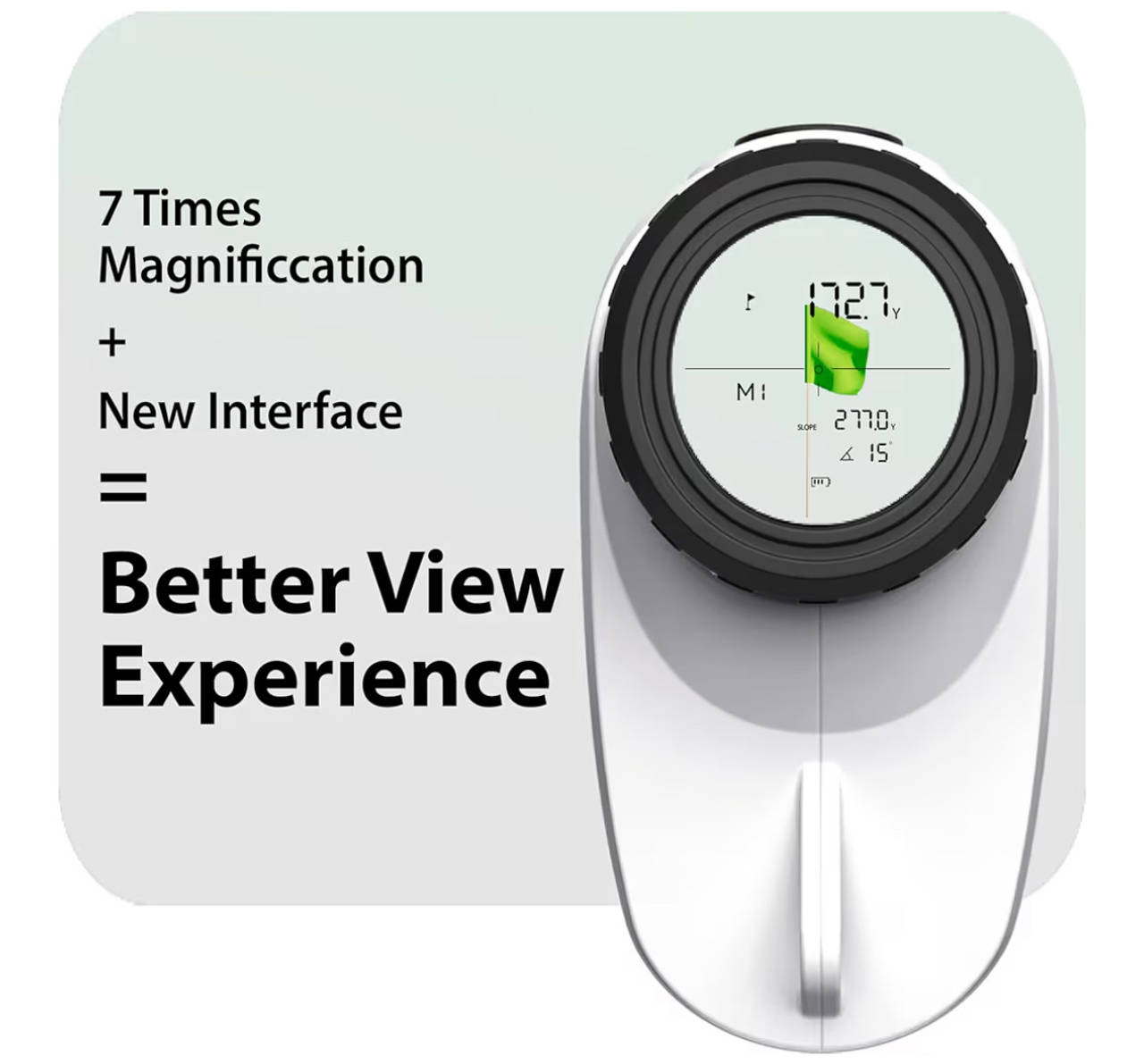 Gogogo Sport Vpro GS24 Golf & Hunting Laser Rangefinder, 7X Magnification