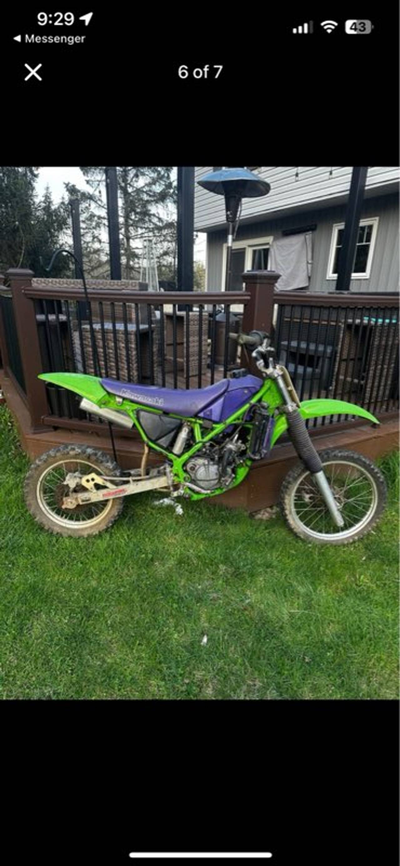 Kawasaki KX dirt bike