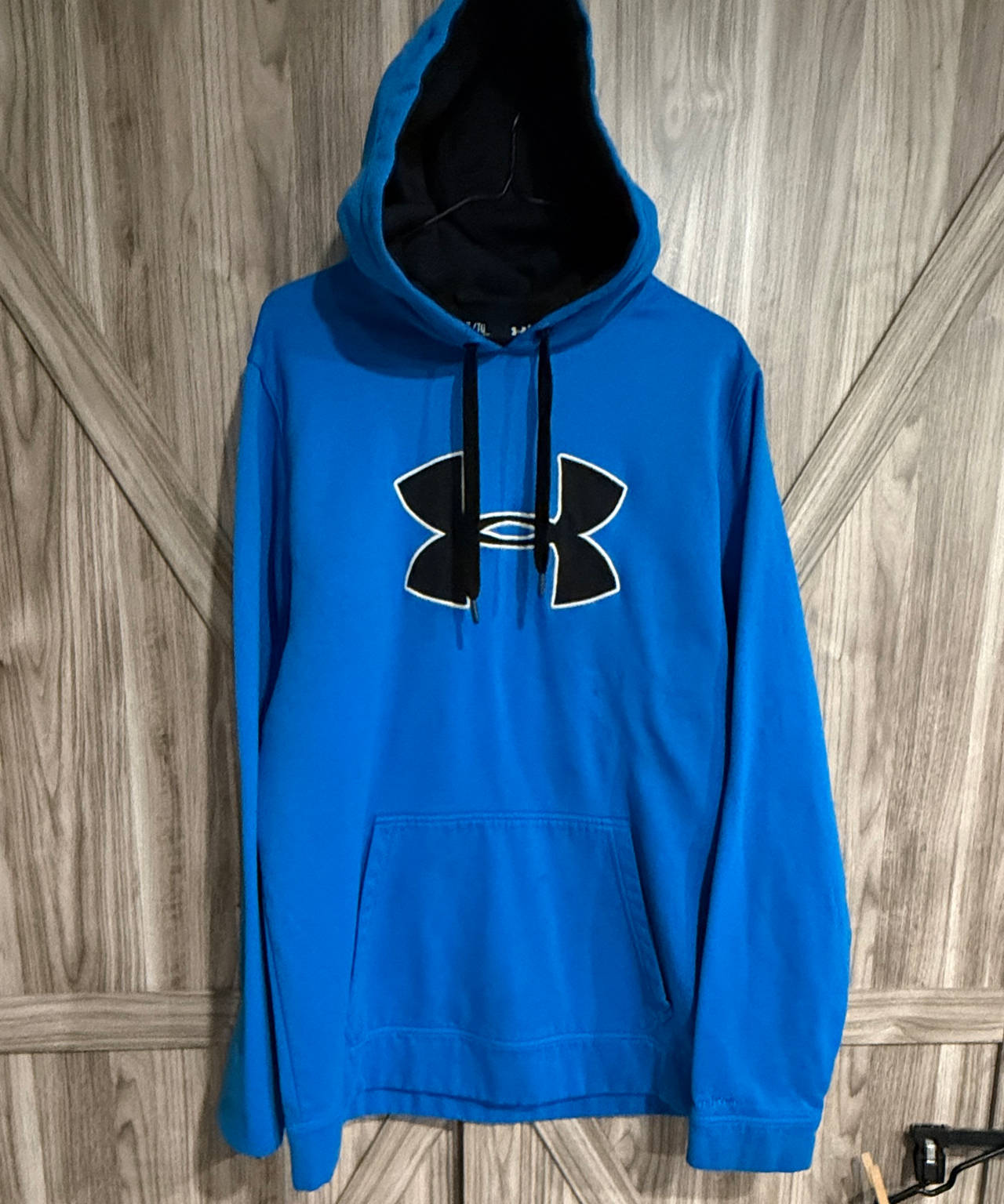 XL Bright Blue Mens Under Armour Big Logo Hoodie