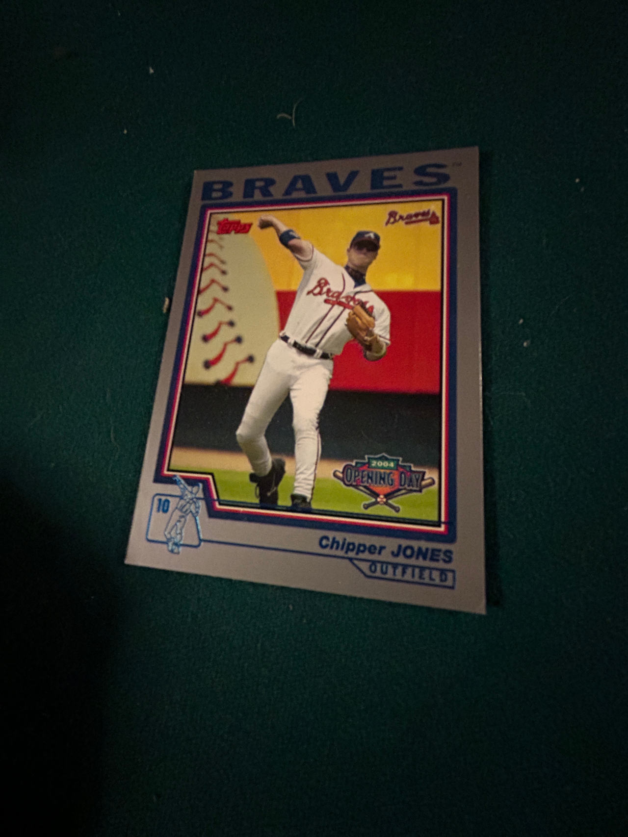 Topps 2004 Opening Day Chipper Jones Baseball Card