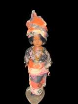 Vintage African Souvenir Doll with Sleep Eyes - Image 1