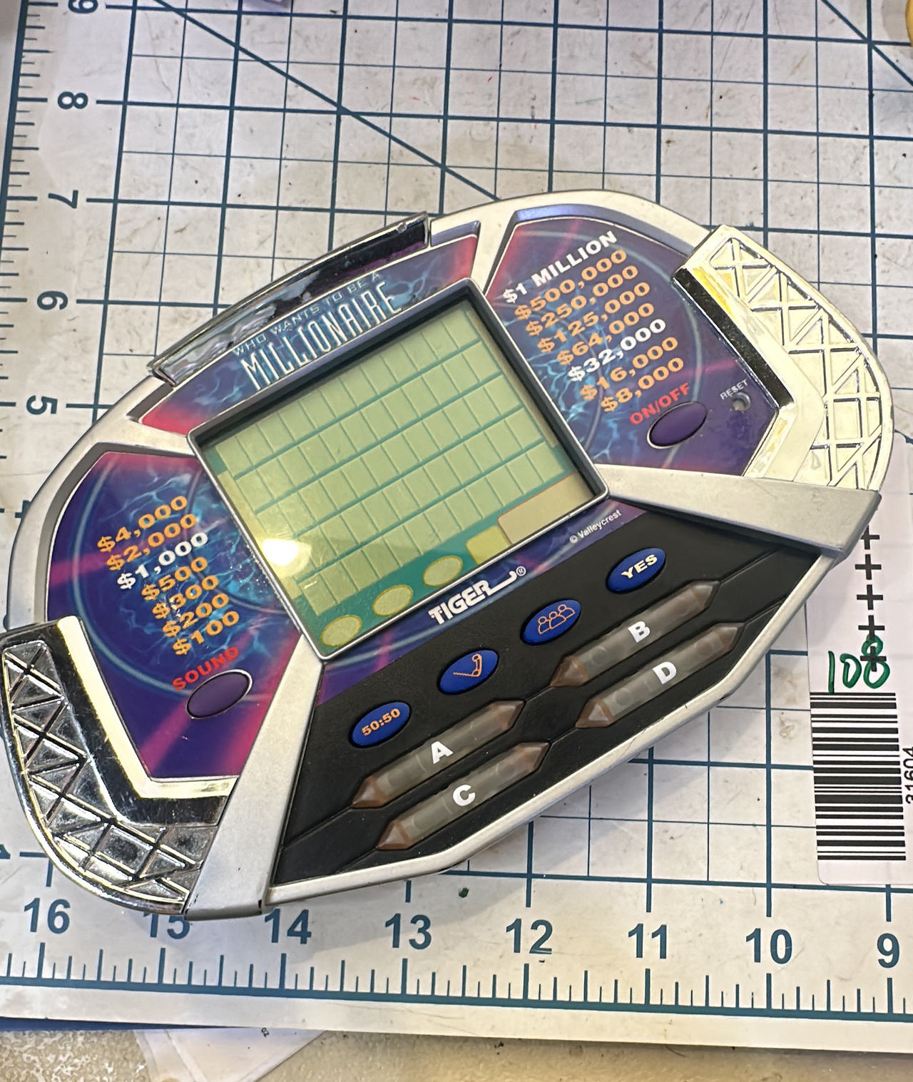Tiger Electronics Who Wants to Be a Millionaire Handheld Game