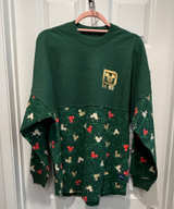 Disney World Christmas Lights Spirit Jersey Green - Image 1