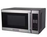BLACK+DECKER 0.7 cu ft 700W Microwave Oven Black EM720CPN-P - Image 1
