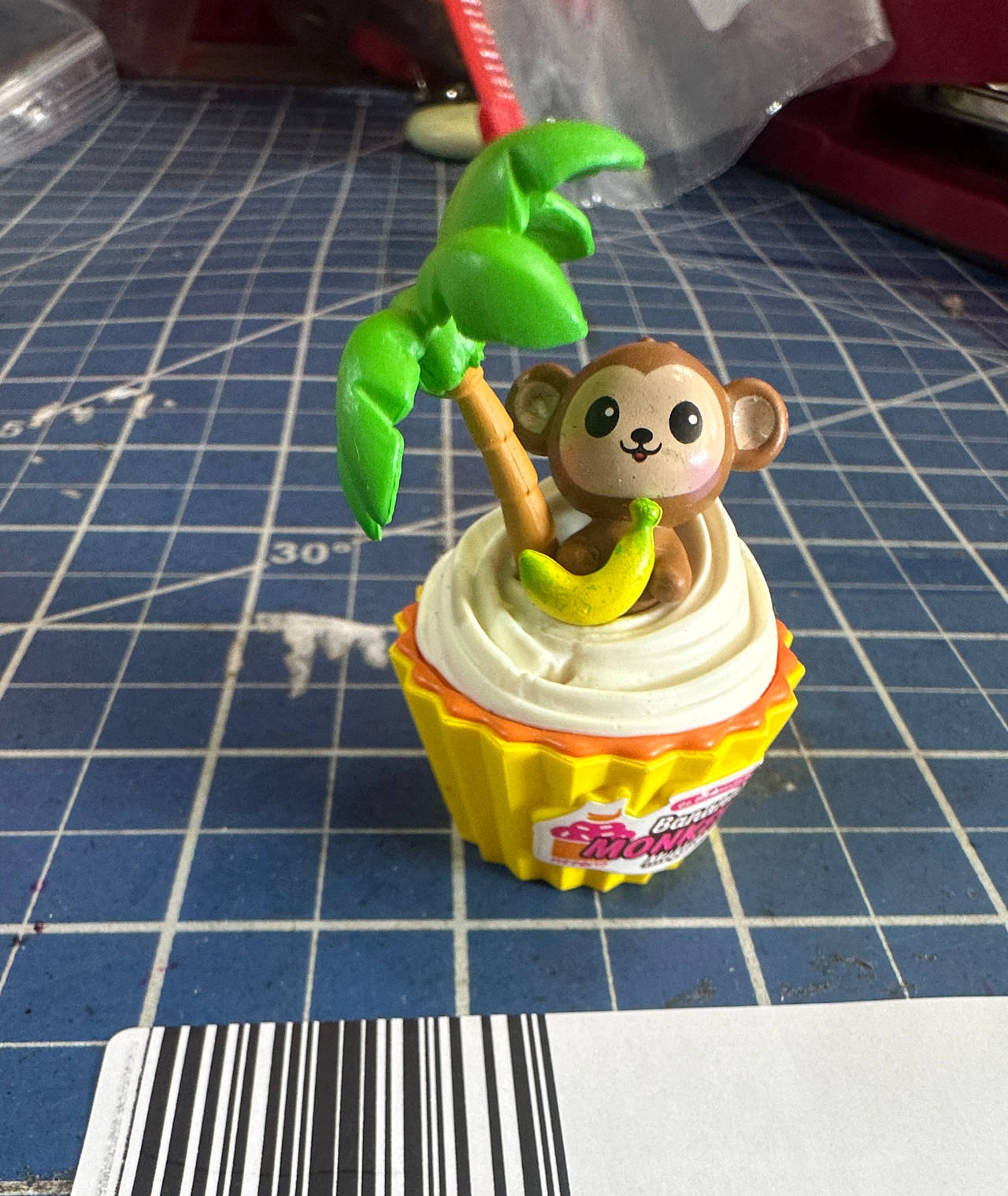 Emco Cupcake Surprise Banana Monkey Mini Figure 29324