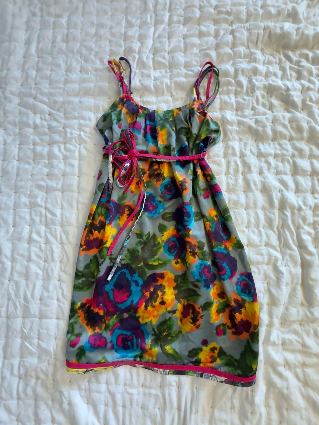 ON Floral Sleeveless Mini Dress: S