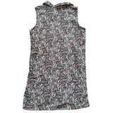Loft Dress Women’s Size L Large Sleeveless Floral Shift Blue Pink Collared  - Image 6