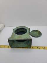 Vintage Verdigris Patina Mantel Clock - Image 3