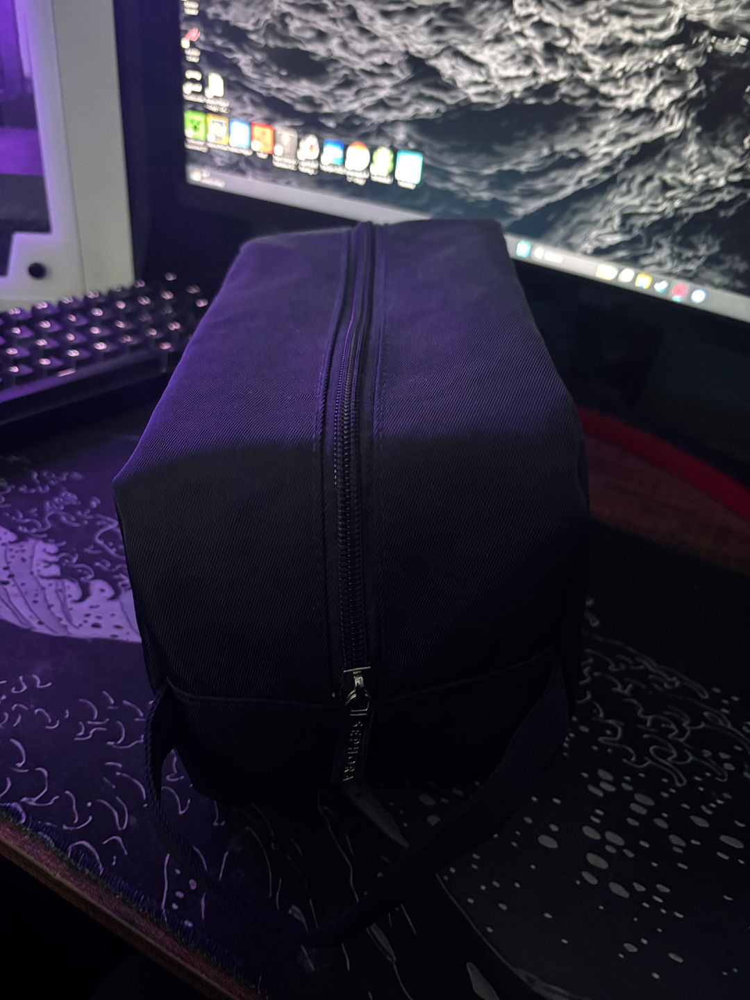 Sephora Black Toiletry Bag