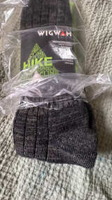 Men Wigwam Merino Silk Hiker Socks size XL 12-15 Green ,Black ,Brown Color. - Image 3