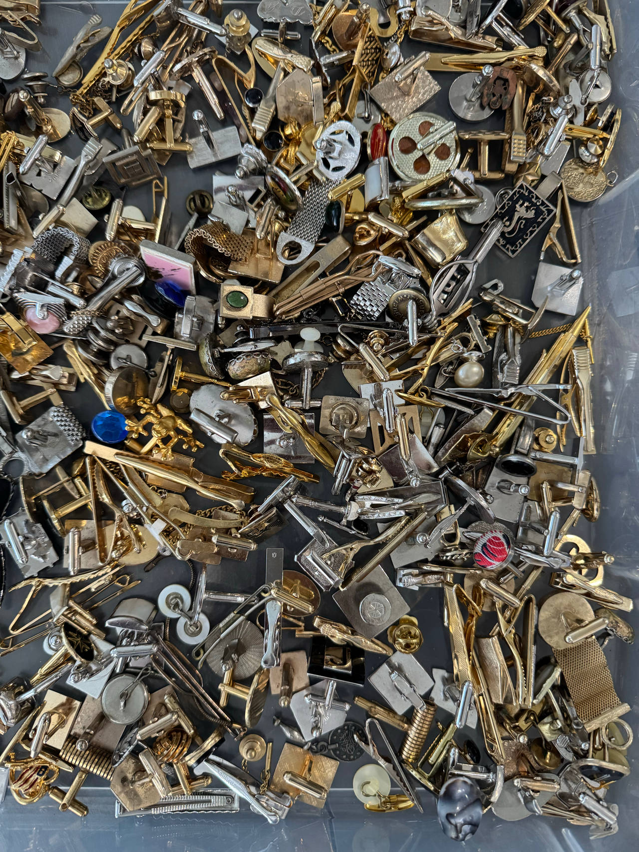Vintage Cufflinks and Tie Clips Lot