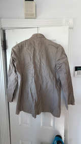 Eileen Fisher Petite PS Tan Brown Gray Zip Up Women’s Jacket - Image 3