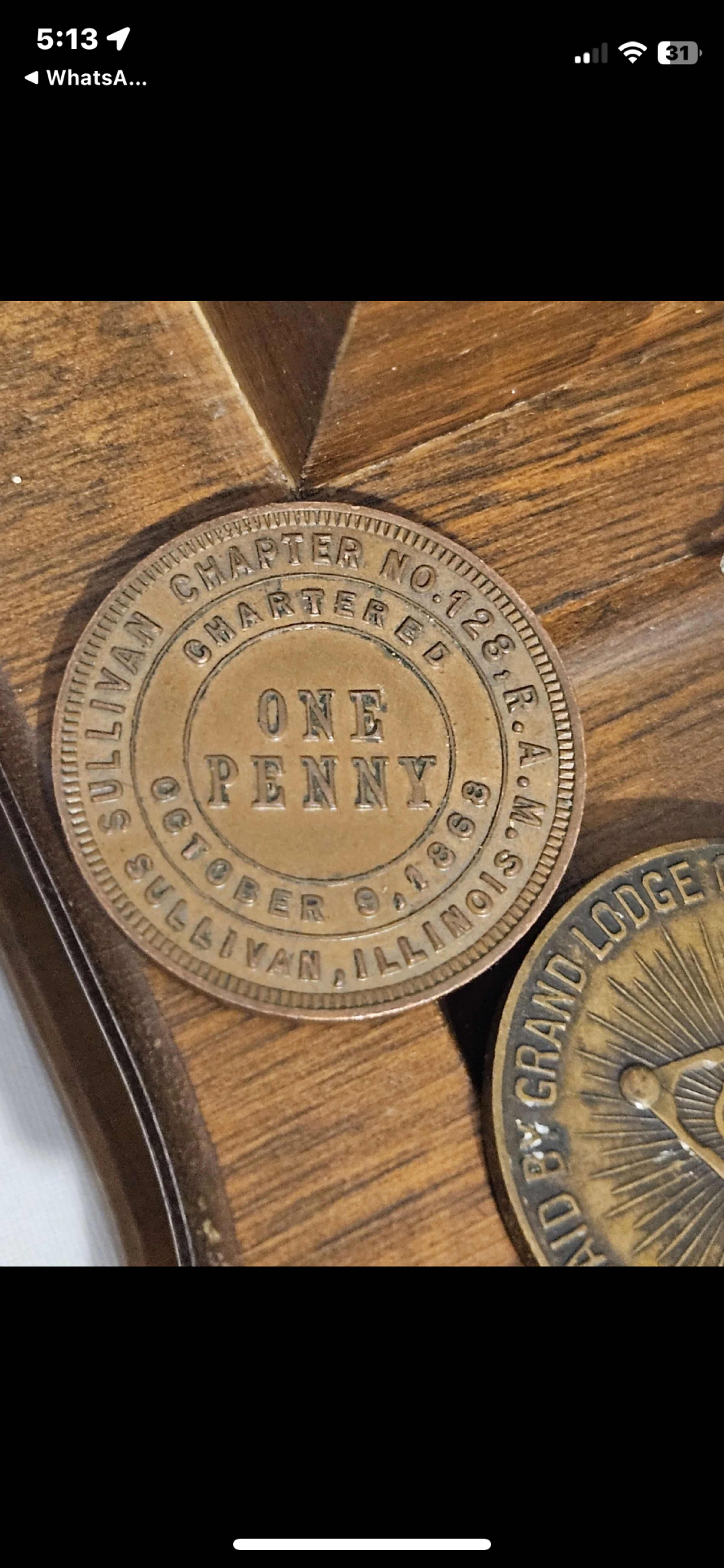 Masonic Penny Token