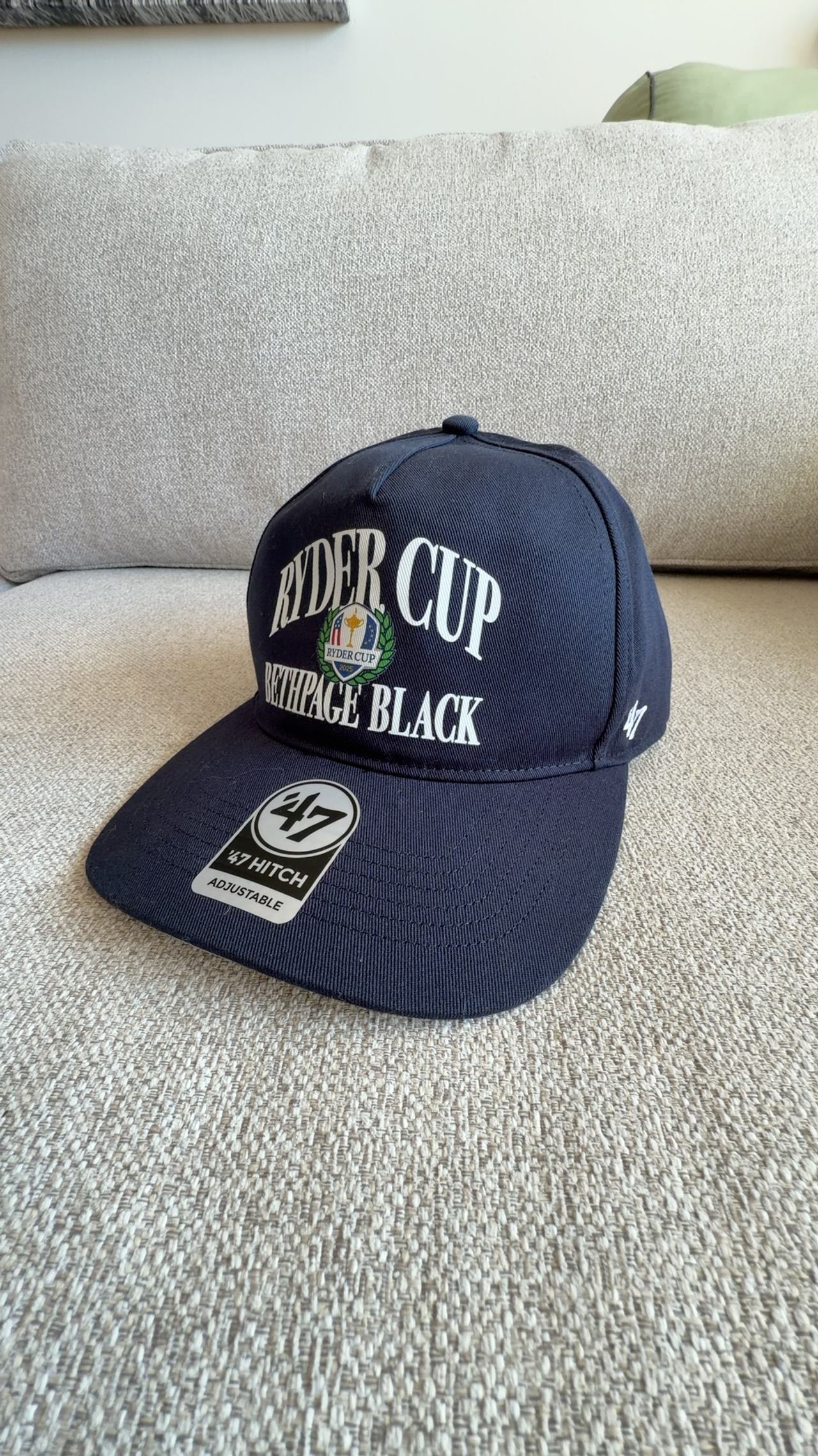 Ryder Cup Golf Hat Blue Strapback Bethpage Black One Size Unisex 