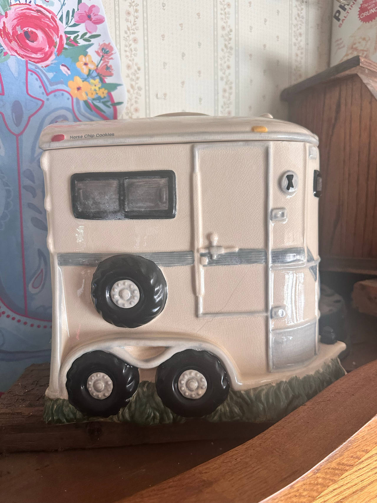 Horse Trailer Cookie Jar