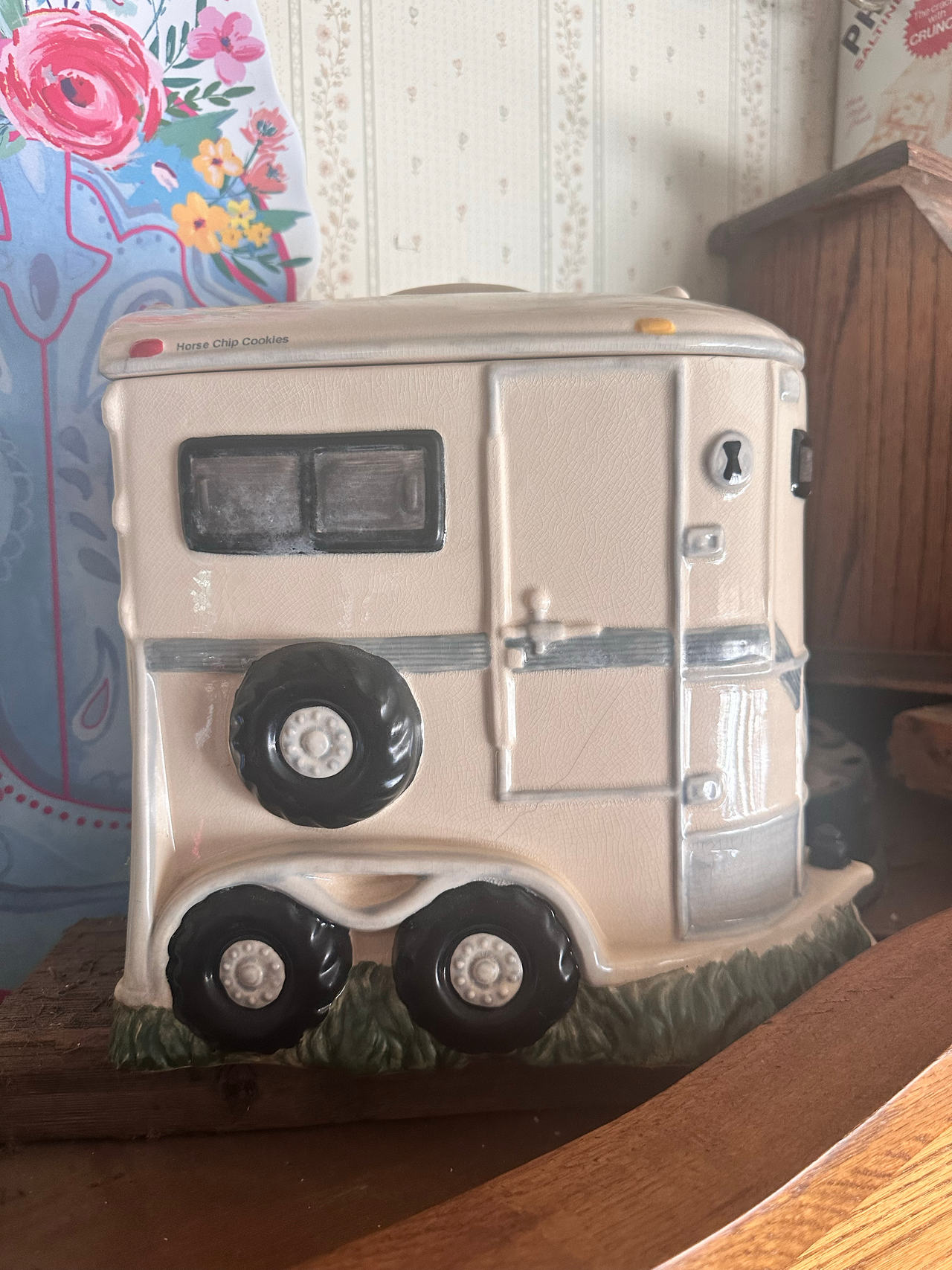 Horse Trailer Cookie Jar
