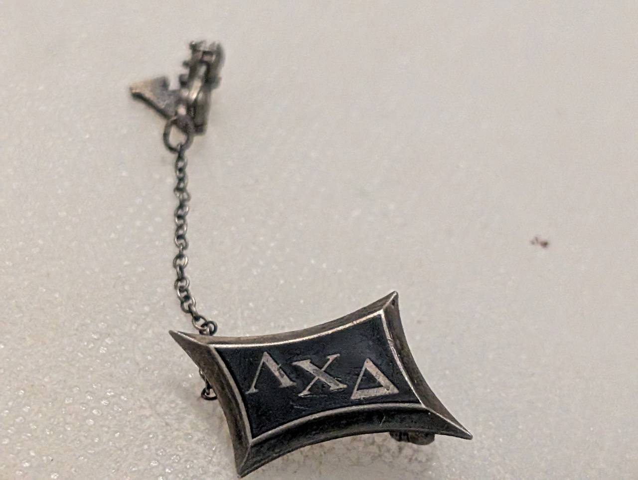 Lambda Chi Alpha Fraternity Pin with Guard Chain