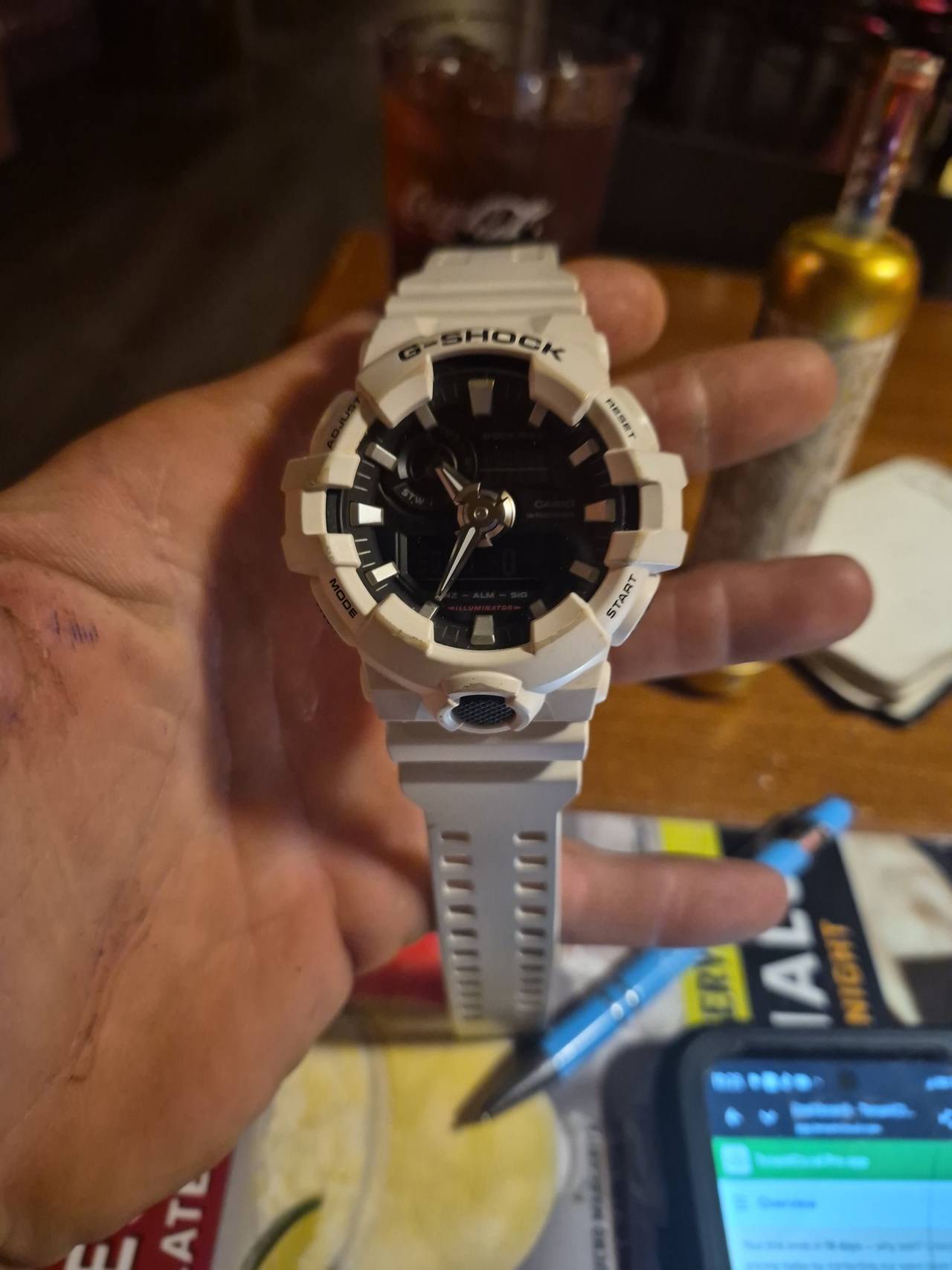 Casio G-Shock GA-700-7A White Resin Watch