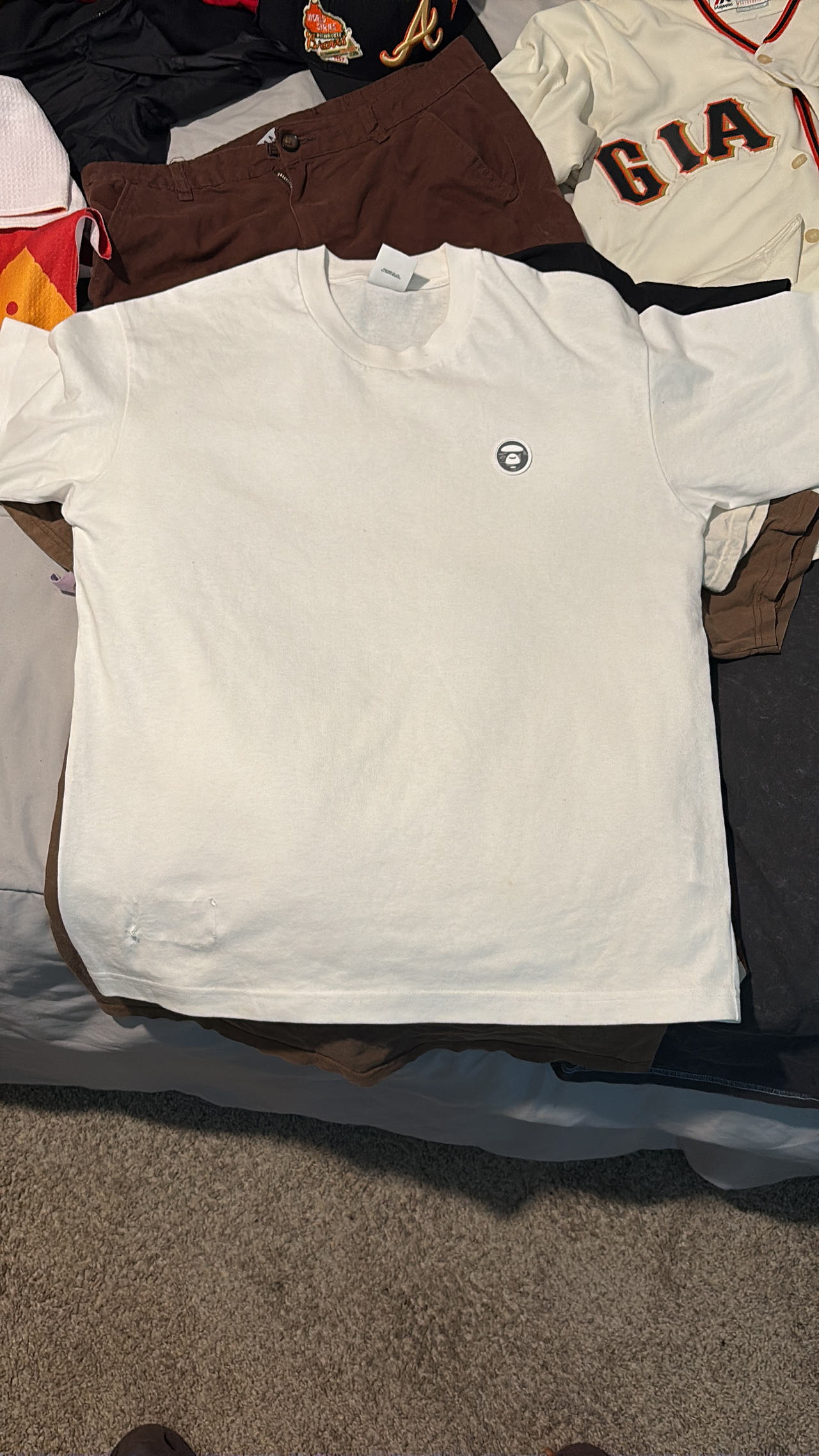 A Bathing Ape (BAPE) Small Ape Head Logo Tee