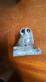 Concrete Owl Statue Small 3.5" Tall - Image 4