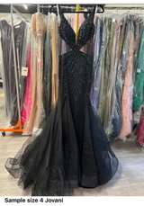 Jovani Beaded Mermaid Evening Gown - Image 1