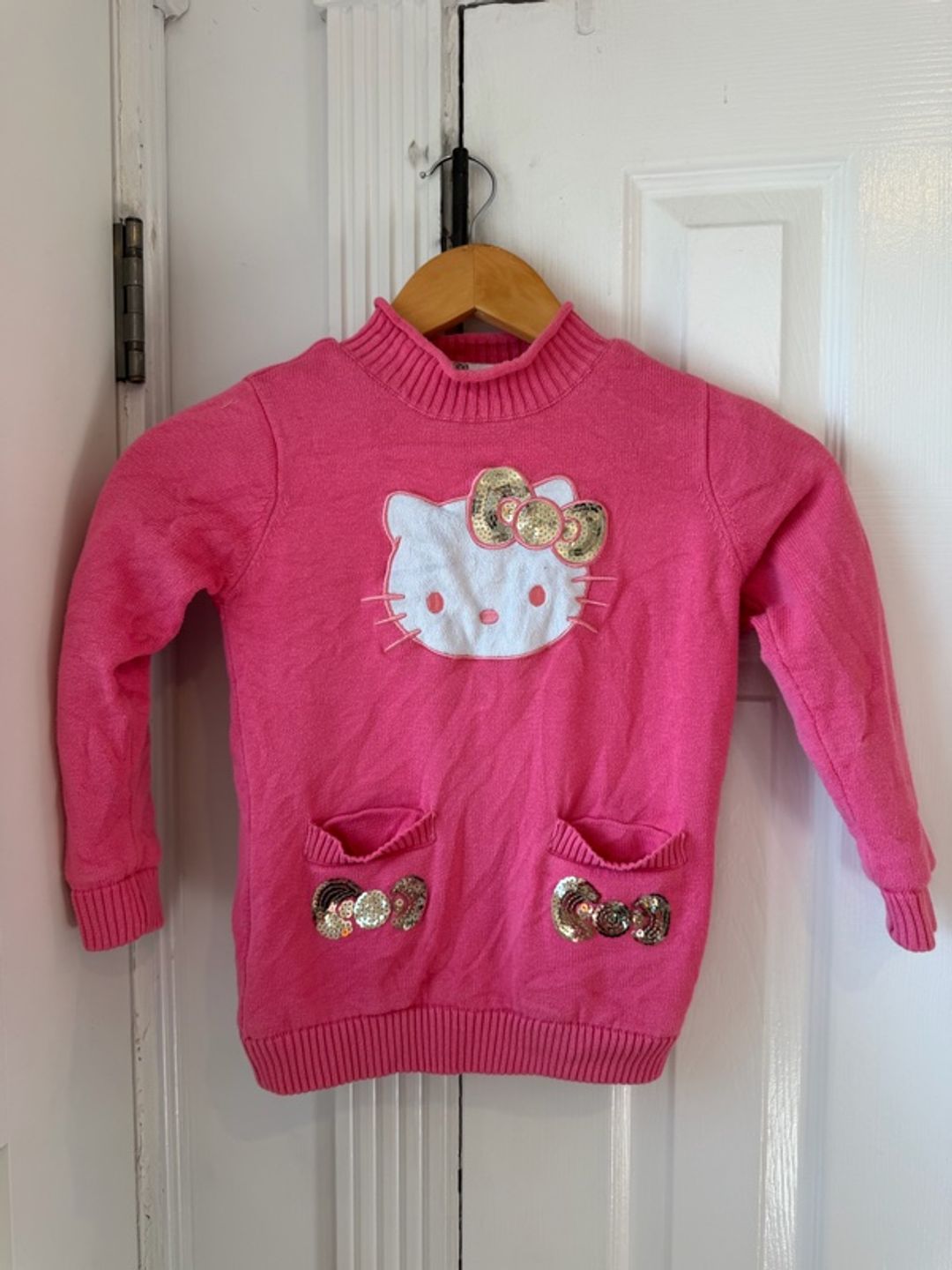 Hello Kitty Toddler Girls Pink Sweater Kids