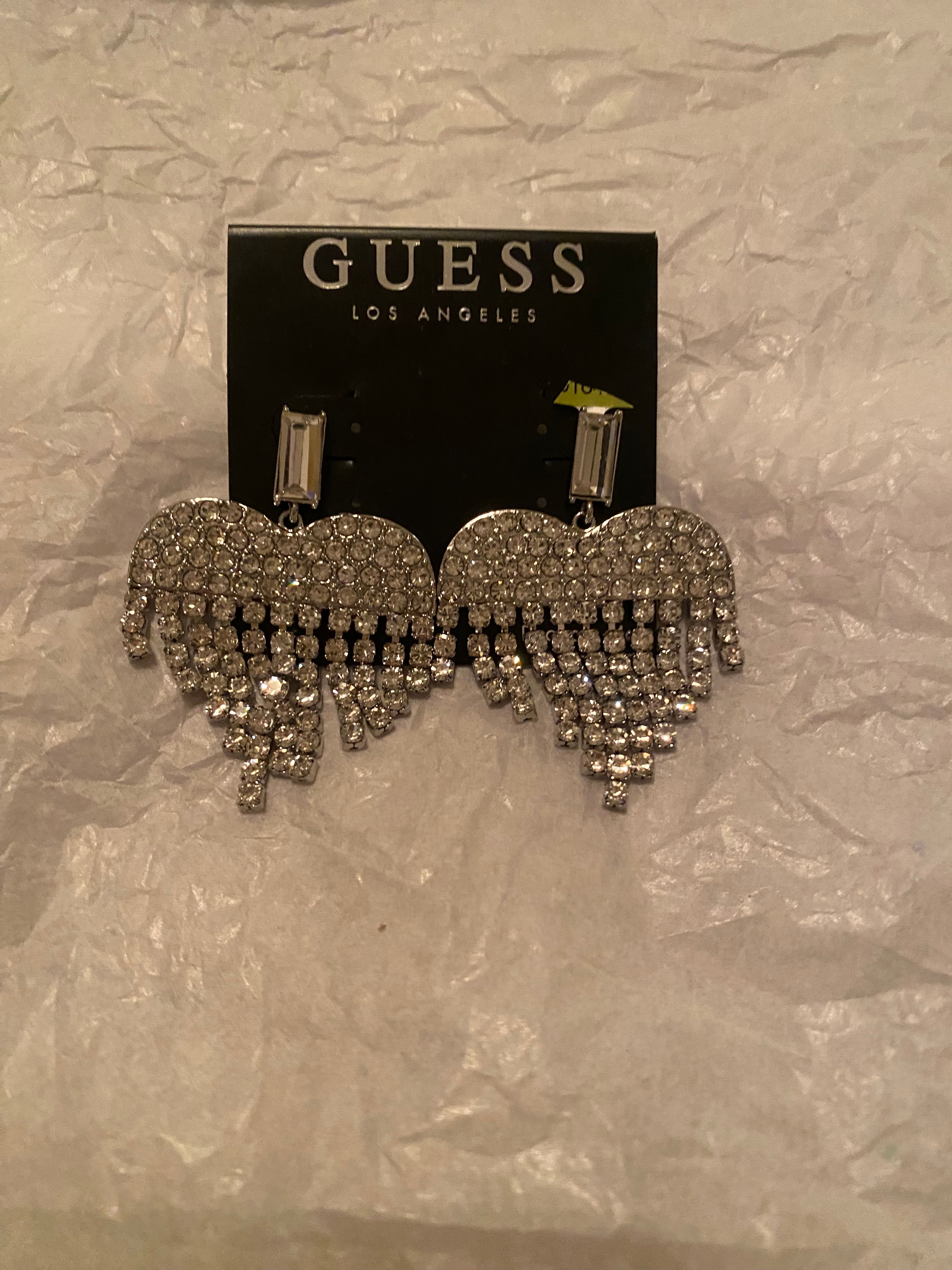 Guess Crystal Drop Earrings - Image 2