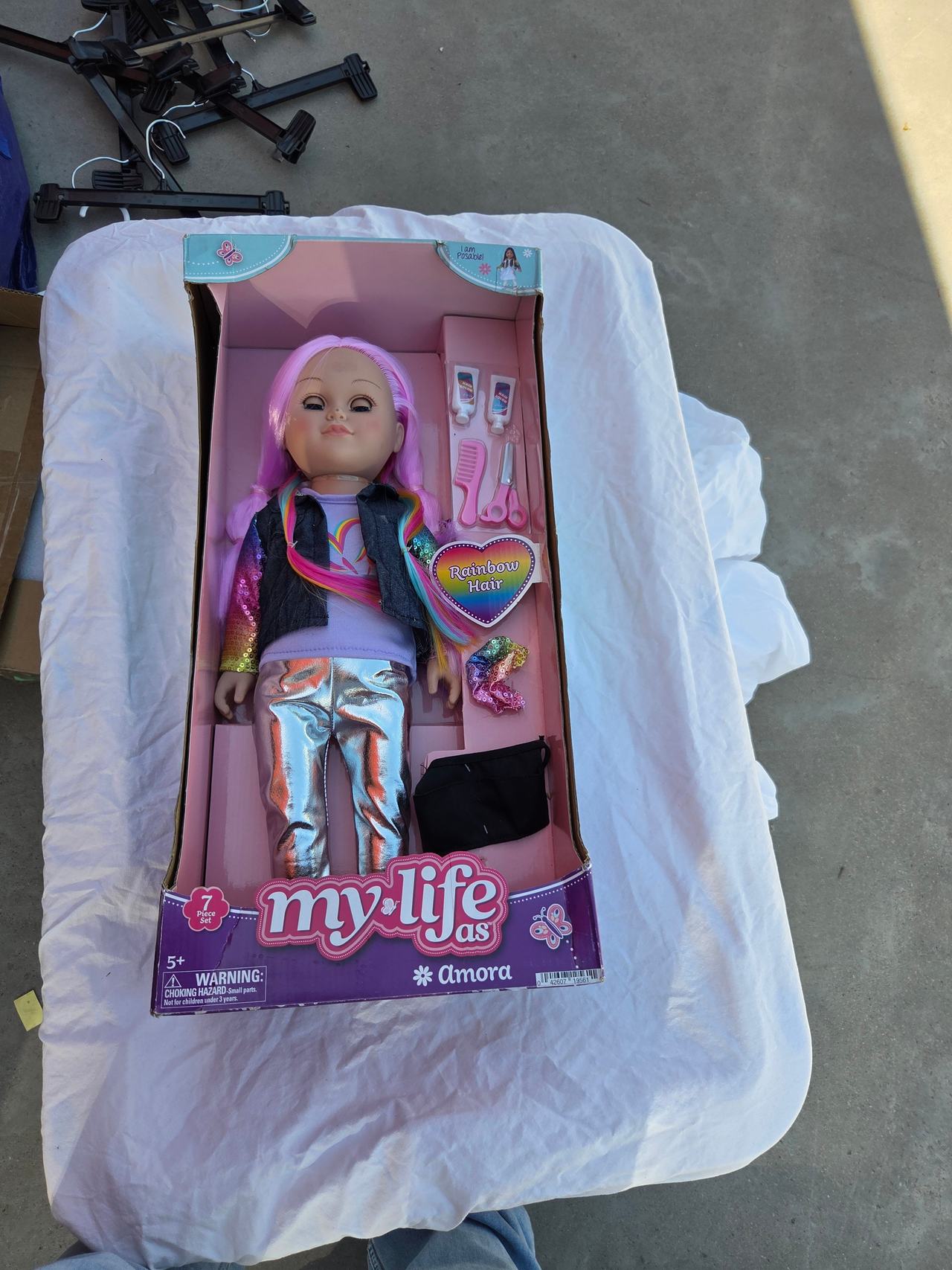 My Life As Amora Rainbow Hair Doll