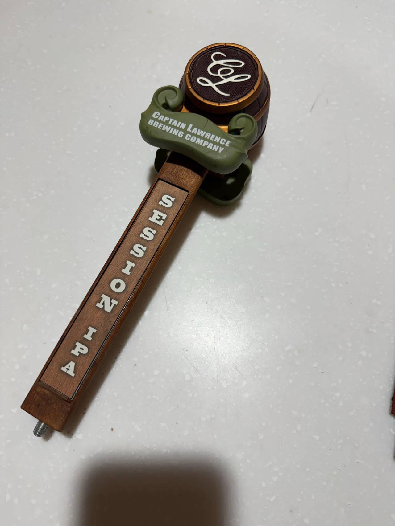 Captain Lawrence Brewing Company Session IPA Beer Tap Handle