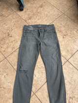 Mother The Looker Distressed Skinny Jeans Grey 29 - Image 1