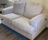 Ashley Beige Fabric Loveseat - Image 3