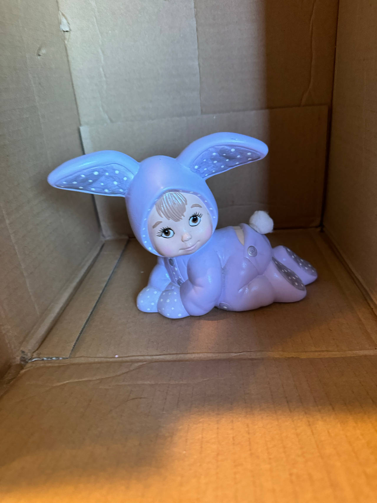 Porcelain Baby Bunny Figurine