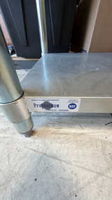  Profeeshaw Stainless Steel work Table with Under Shelf and backsplash 60x24” - Image 3