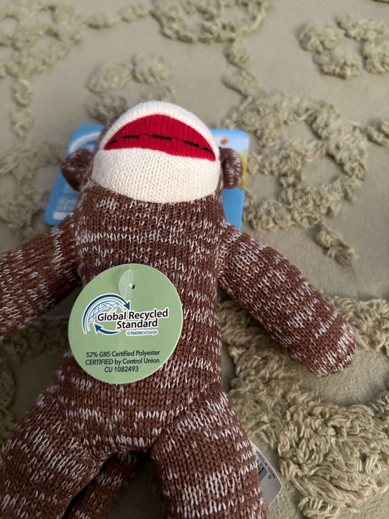 Sock Monkey Plush Toy