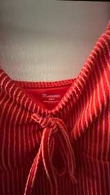 Ribbed Tie-Front Ruffle Strap Dress - Image 4