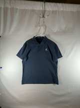Men’s Large Le Coq Sportif Polo Shirt Navy Blue Tennis Athletic  - Image 1
