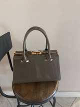 Patent Leather Structured Handbag - Image 4