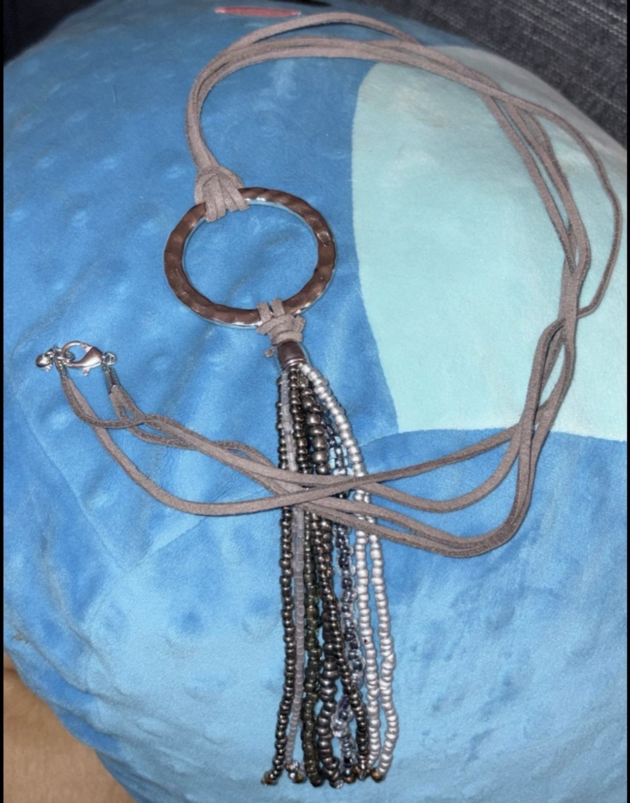 Boho Beaded Tassel Necklace