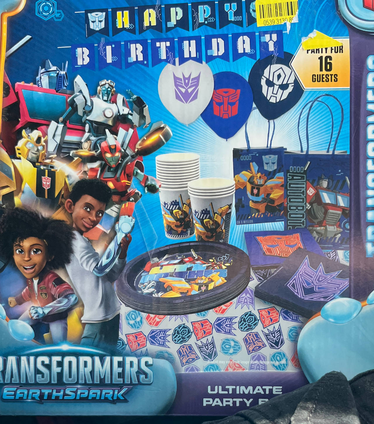 Transformers EarthSpark Ultimate Party Pack for 16 Guests