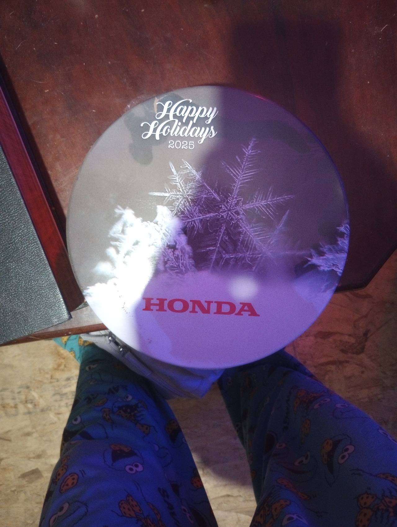 Honda 2025 Happy Holidays Snowflake Tin