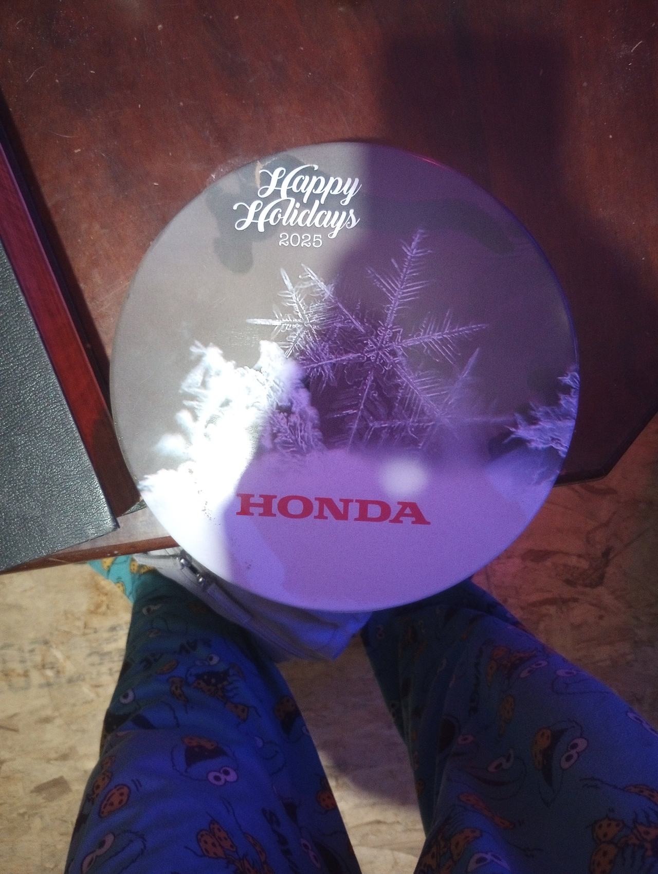 Honda 2025 Happy Holidays Snowflake Tin