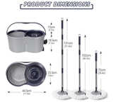 Spin Mop 5-PACK Replacement Head Gray Color EasyWring Microfiber Spin Mop - Image 2