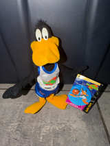 1996 McDonald's Space Jam Daffy Duck Plush - Image 1