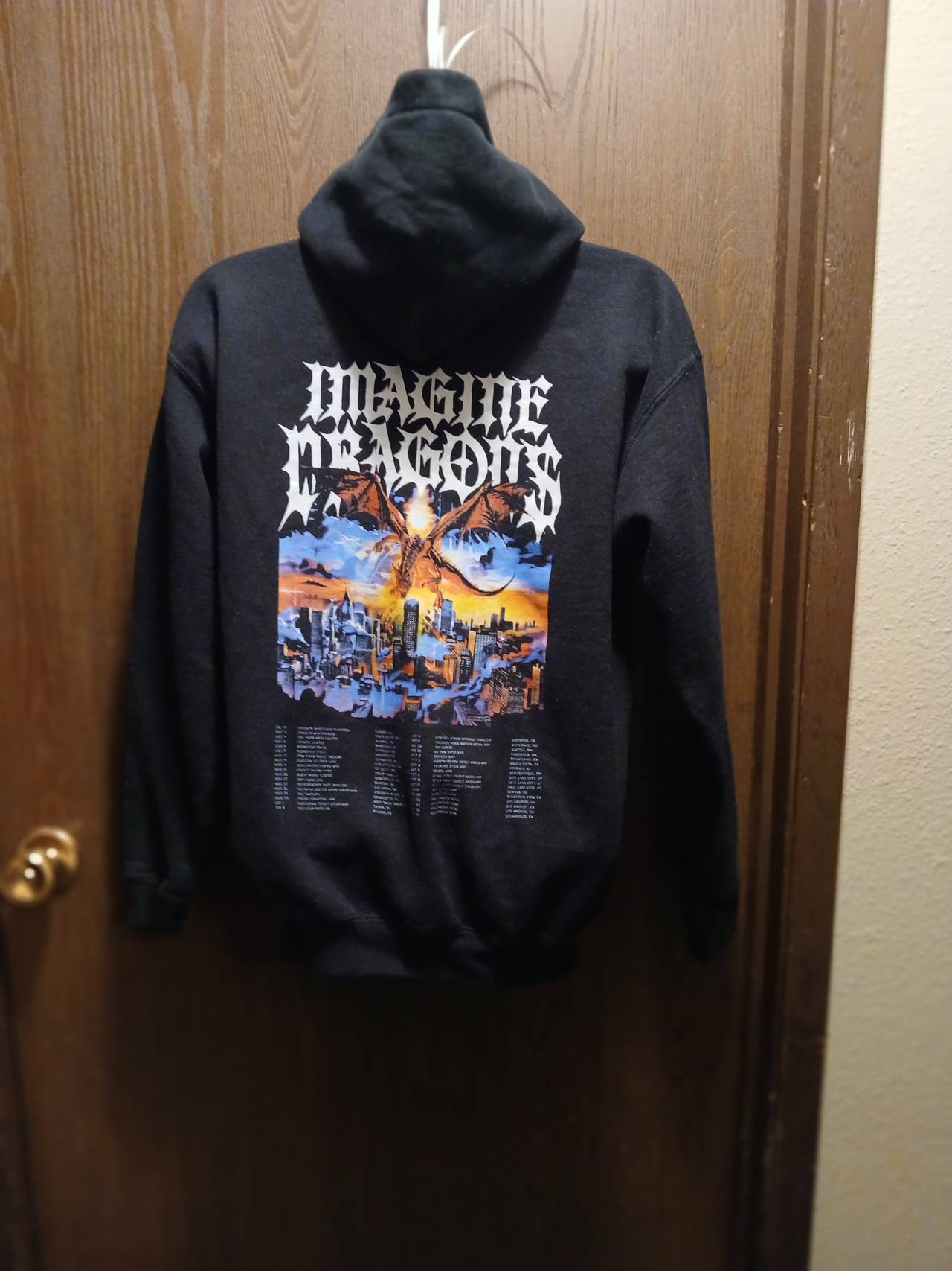 Imagine Dragons Black Metal Logo Hoodie