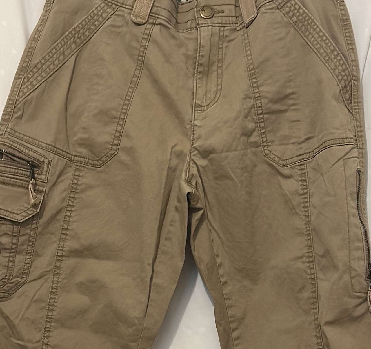 Natural Reflection Khaki Cargo Pants Size 8