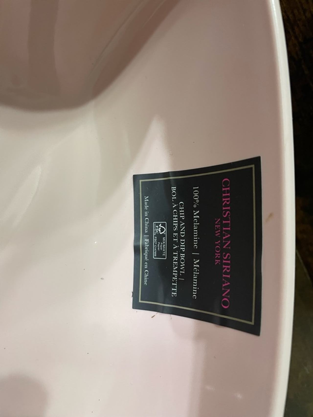 Christian Siriano Bat Serving Bowl Melamine
