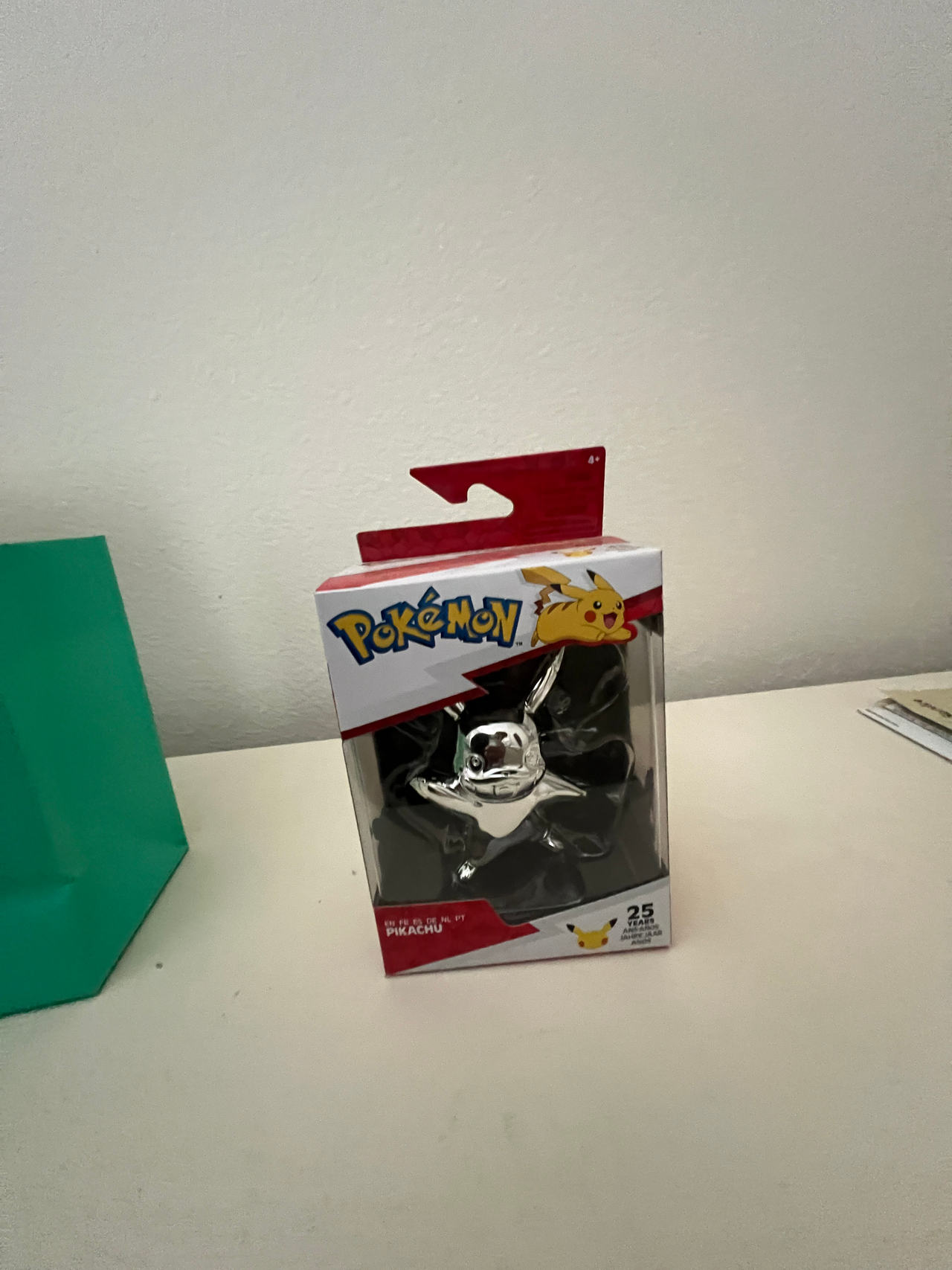 Pokemon 25th Anniversary Silver Pikachu Figure