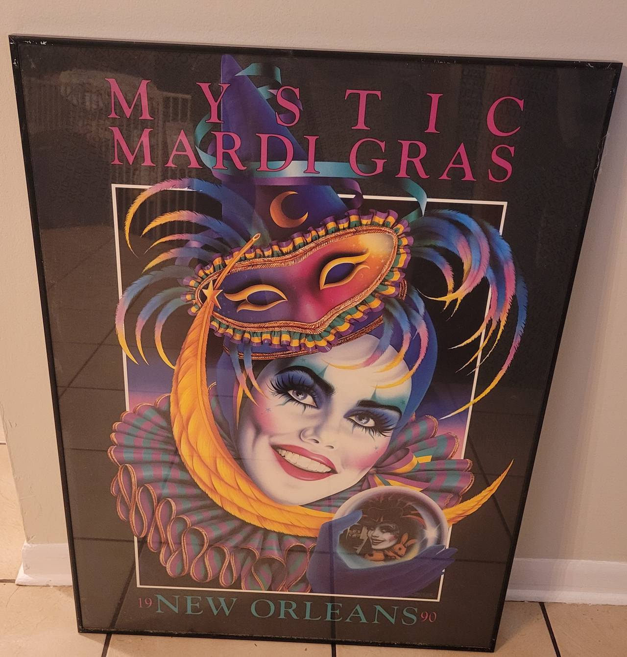 1990 Mystic Mardi Gras New Orleans Poster