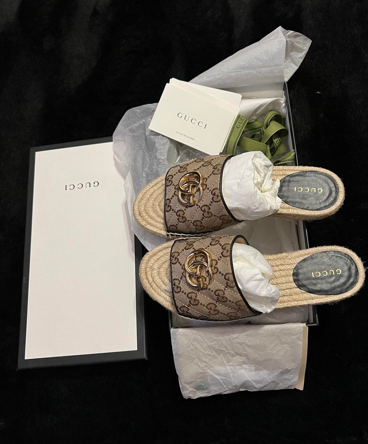 Gucci GG Canvas Slide Sandals